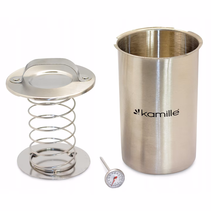 Presa de șuncă Kamille inox 1,5 L cu termometru - imagine 2