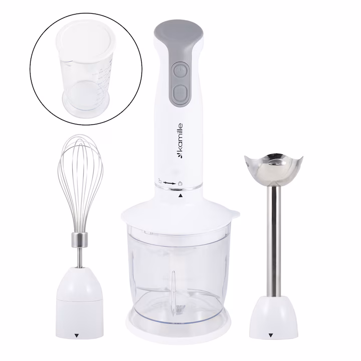 Blender de mână Kamille 400 W cu set 700 ml și accesorii - imagine 5