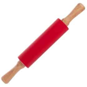 Rola de aluat rotativă Kamille silicon 37 cm roșu