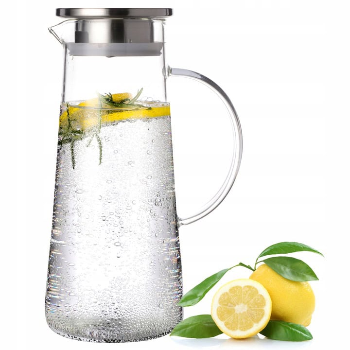 Carafă Kamille din sticlă 1,2 L - imagine 3