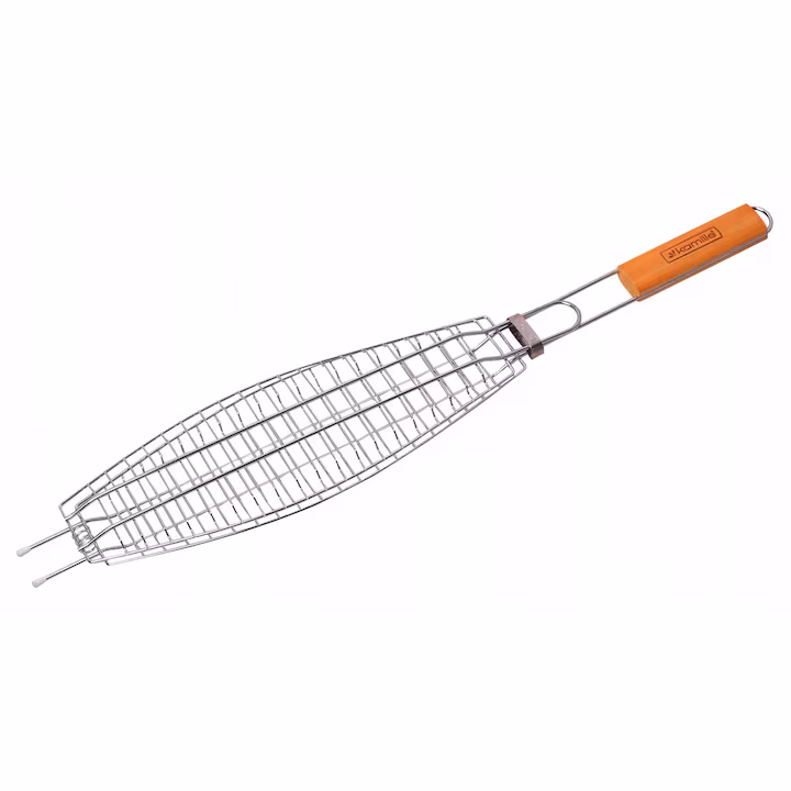 Plasă de grătar SKAUT pentru pește 36 cm cu pereți laterali