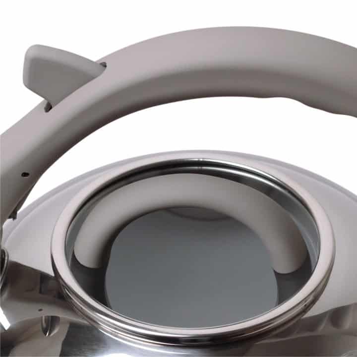 Fierbător inox argintiu 2.8L cu mâner ergonomic și fluier - imagine 5