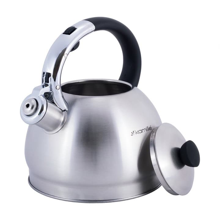 Ceainic cu Fluier Inox 2L negru pentru inducție - imagine 4