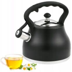 Ceainic cu Fluier  Ofenbach 2.7 L Inox Negru — NB-100313BL