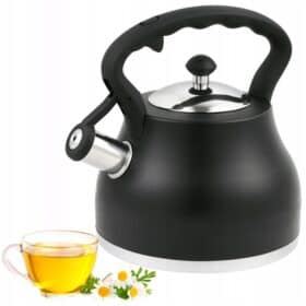 Ceainic cu Fluier  Ofenbach 2.7 L Inox Negru — NB-100313BL