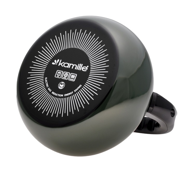 Ceainic cu Fluier emaliat, capacitate 2,5L, compatibil inductie - imagine 4