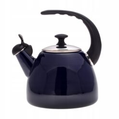 Ceainic Kamille 2.5L din oțel emailat cu fluier, compatibil inducție