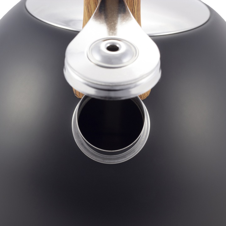 Ceainic Kamille 2,5 L din inox, negru, pentru toate tipurile de plite - imagine 2