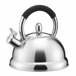 Ceainic Kamille 2,7 L inox cu mâner soft‑touch, compatibil inducție