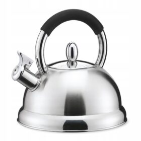 Ceainic Kamille 2,7 L inox cu mâner soft‑touch, compatibil inducție