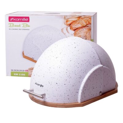 Cutie pentru pâine Kamille din bambus și acril 36.5x26.5x19 cm