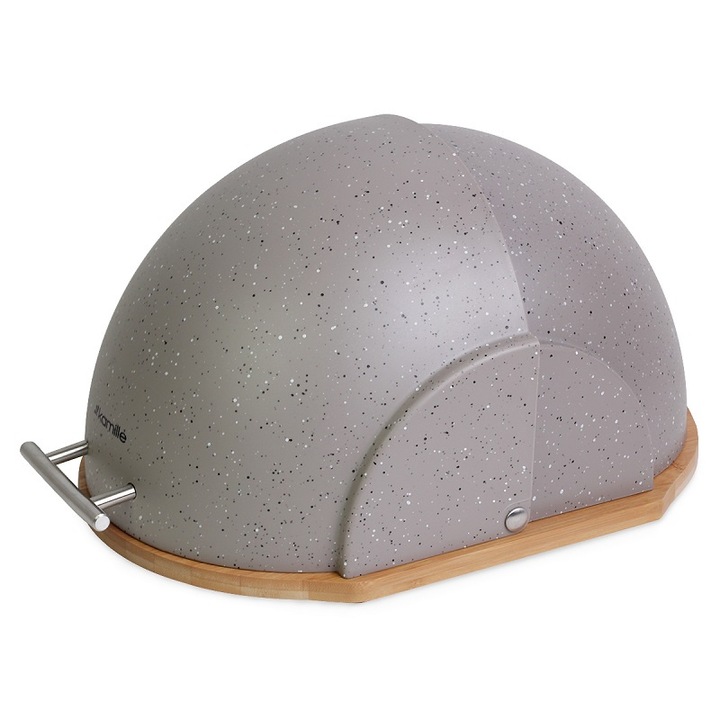 Cutie pentru pâine Kamille din bambus și acril 36.5x26.5x19 cm - imagine 4