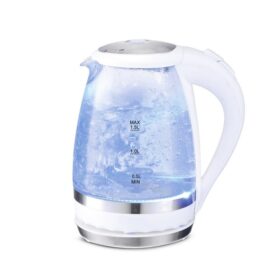 Fierbător electric Kamille 1.5L din sticlă cu iluminare LED 2200W