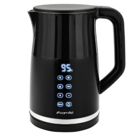 Fierbător electric Kamille 1.7 L cu reglare temperatură și control digital 2200 W