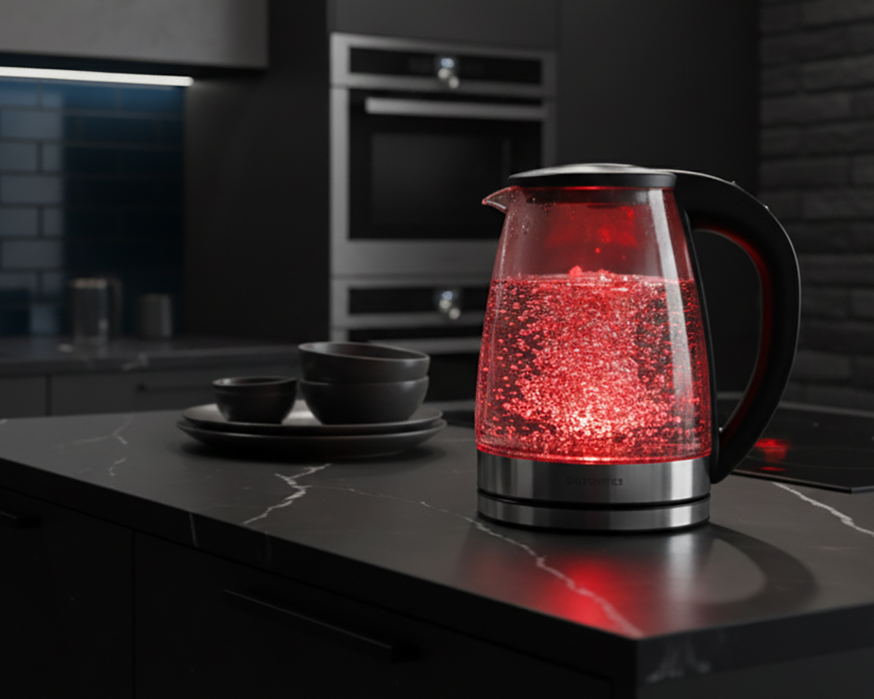 Fierbător electric Kamille 1.8 L reglare temperatură – sticlă - imagine 2