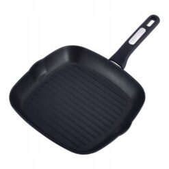 Tigaie grill Kamille 28 × 28 × 4 cm – antiaderentă ILAG, Inductie