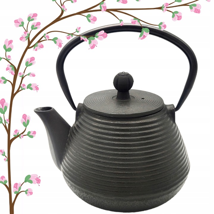 Ceainic din fontă emailată Kamille cu infuzor – 600 ml - imagine 2