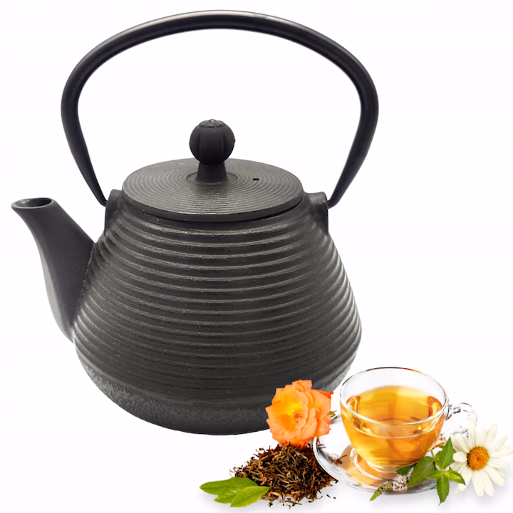 Ceainic din fontă emailată Kamille cu infuzor – 600 ml