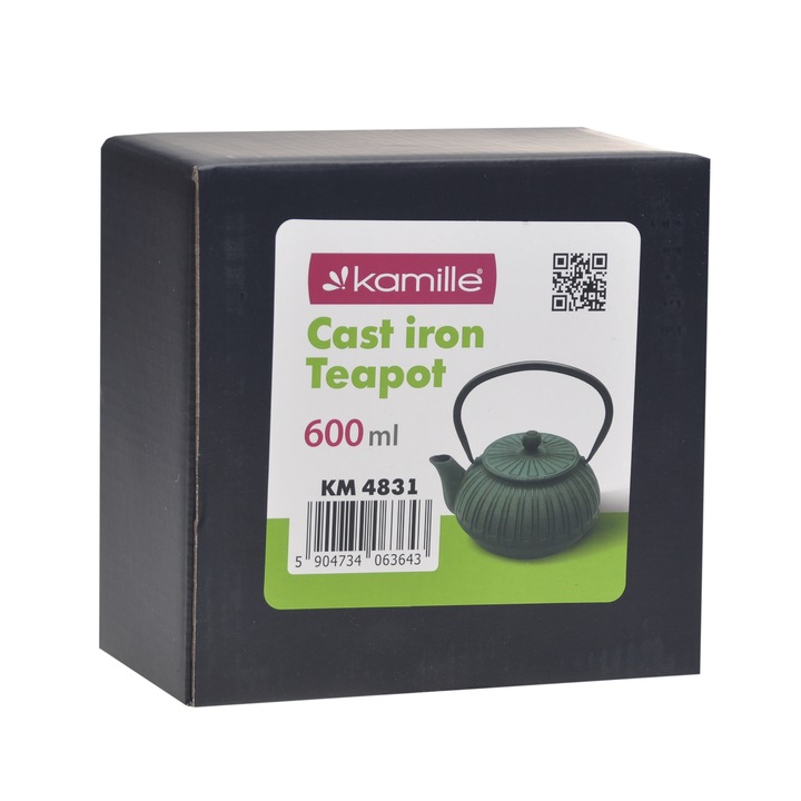 Ceainic din fontă emailată Kamille cu infuzor – 600 ml - imagine 3