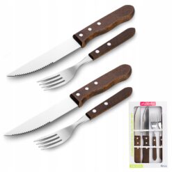 Set tacâmuri pentru steak Kamille – cuțite și furculițe elegante