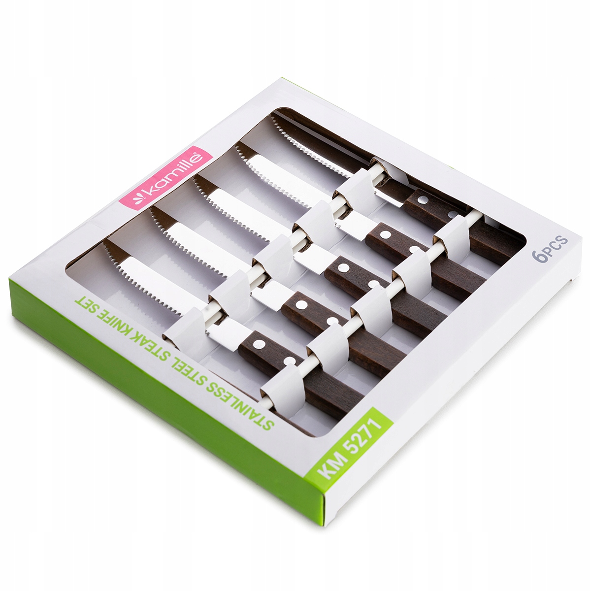 Set Cuțite pentru Steak Kamille KM5271 – 6 piese Cutite - imagine 2