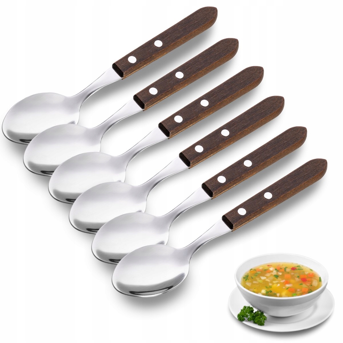 Set linguri pentru supă Kamille – 6 bucăți elegante - imagine 2