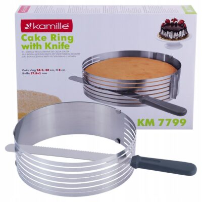 Formă pentru tăiat blat Kamille 30×8 cm cu cuțit