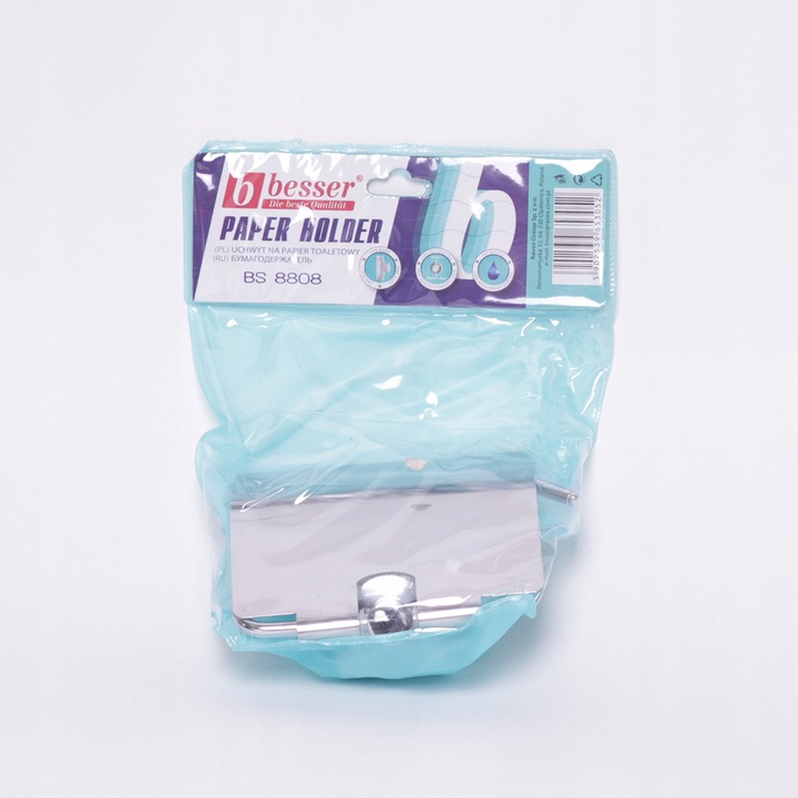 Suport pentru hârtie igienică Kamille cromat 13,5×12×4,5 cm - imagine 2