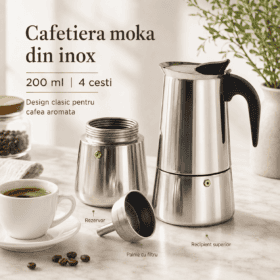 Cafetiera moka Ofenbach, otel inoxidabil, 200 ml - 101100