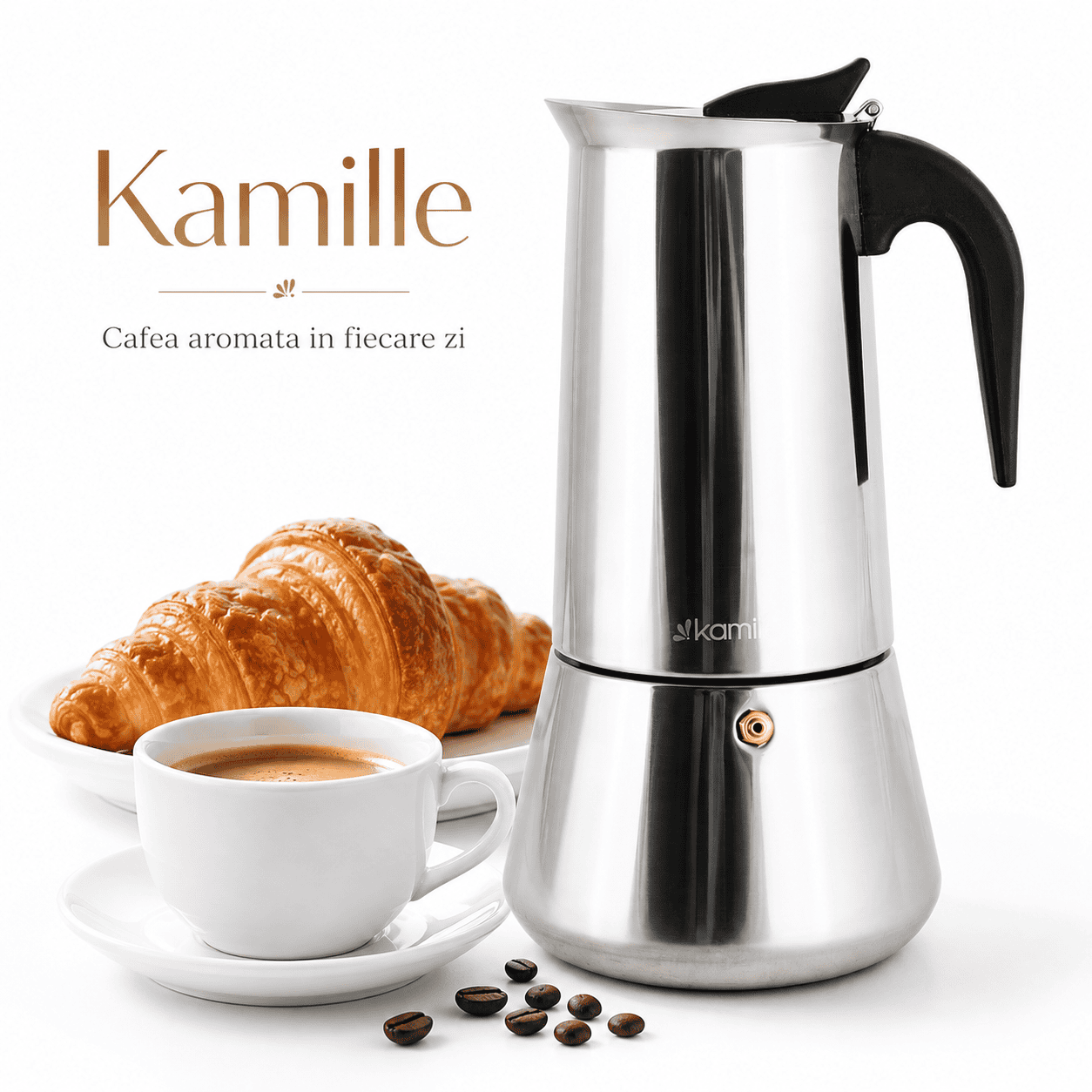 Cafetiera espresso din oțel inoxidabil 300 ml - 0551 - imagine 5