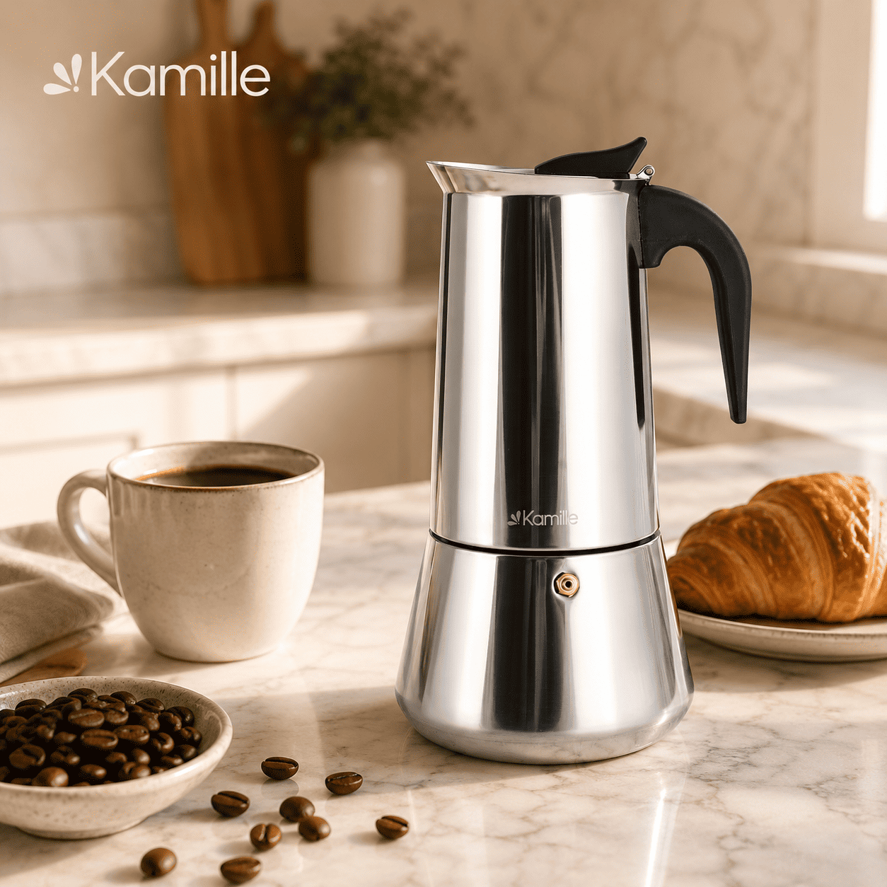 Cafetiera espresso din oțel inoxidabil 300 ml - 0551 - imagine 4
