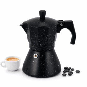 Cafetiera espresso din aluminiu, 150 ml, finisaj marmorat - 2511MR
