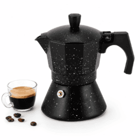 Cafetiera espresso din aluminiu, 300 ml, finisaj marmorat 2512MR