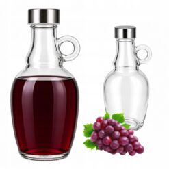 Damigeană din sticlă 0,5 L pentru vin și lichioruri, cu capac, Kamille - KM9207