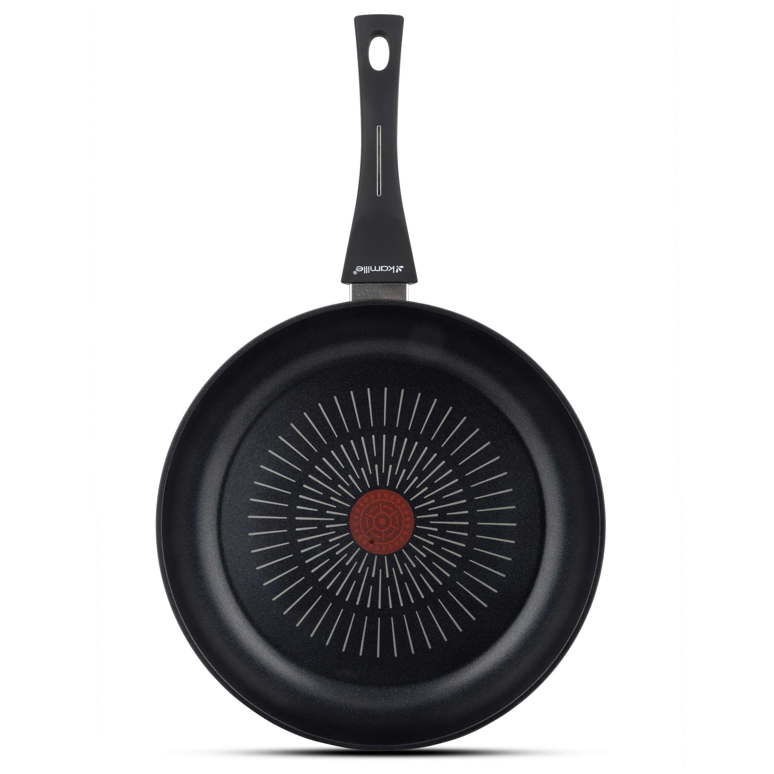 Tigaie antiaderentă din aluminiu forjat, 26 cm, inducție, cu indicator de încălzire, fără capac, Kamille - KM4678 - imagine 10