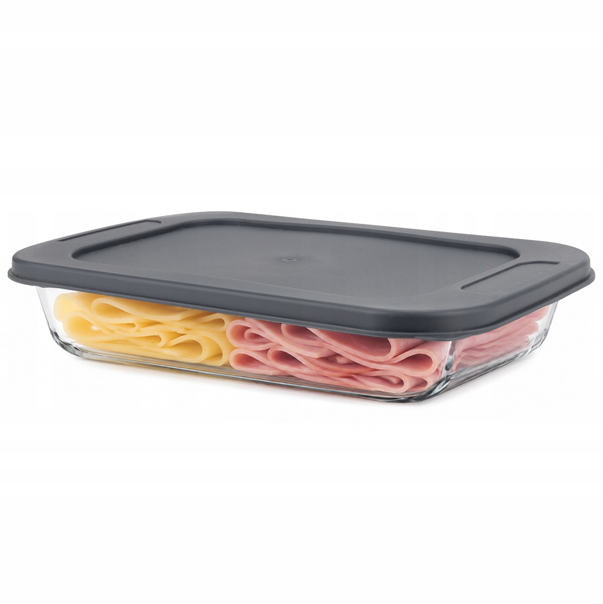Recipient alimentar din sticlă cu capac, 1 L, 26,8 x 16 x 5,4 cm, Kamille - 9170 - imagine 6