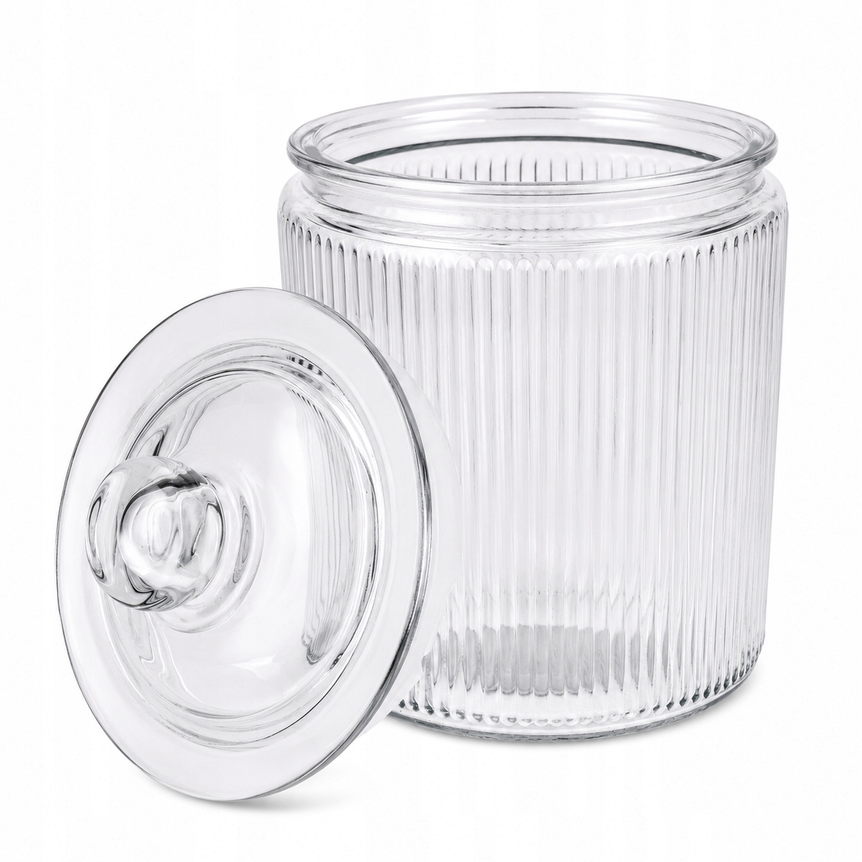 Borcan din sticlă borosilicată cu capac, 2 L, pentru depozitare alimente, Kamille - 9210 - imagine 8