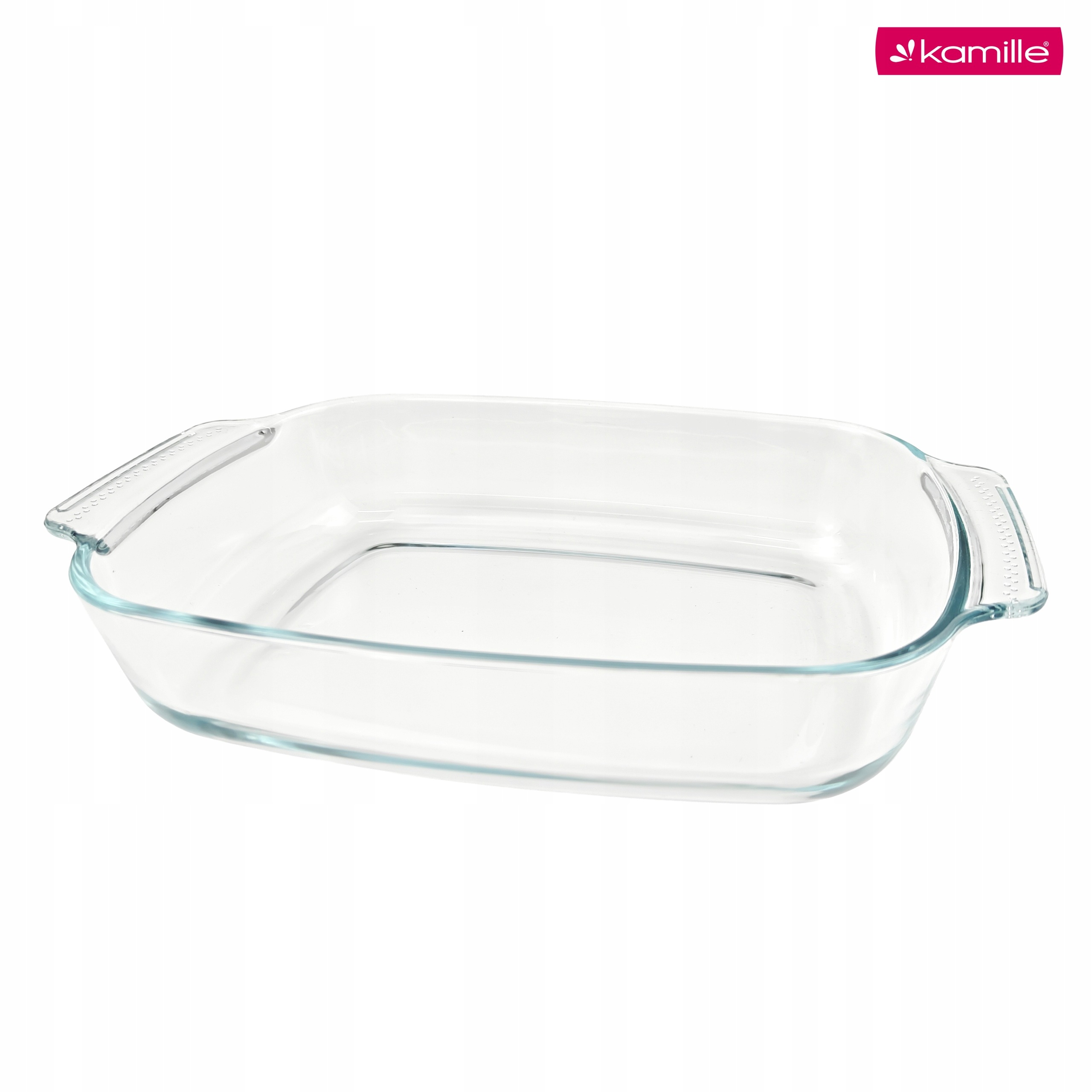 Vas termorezistent din sticlă Kamille 2,7 L, 34,4 x 22,3 x 6,1 cm, cu mânere – KM9156 - imagine 6