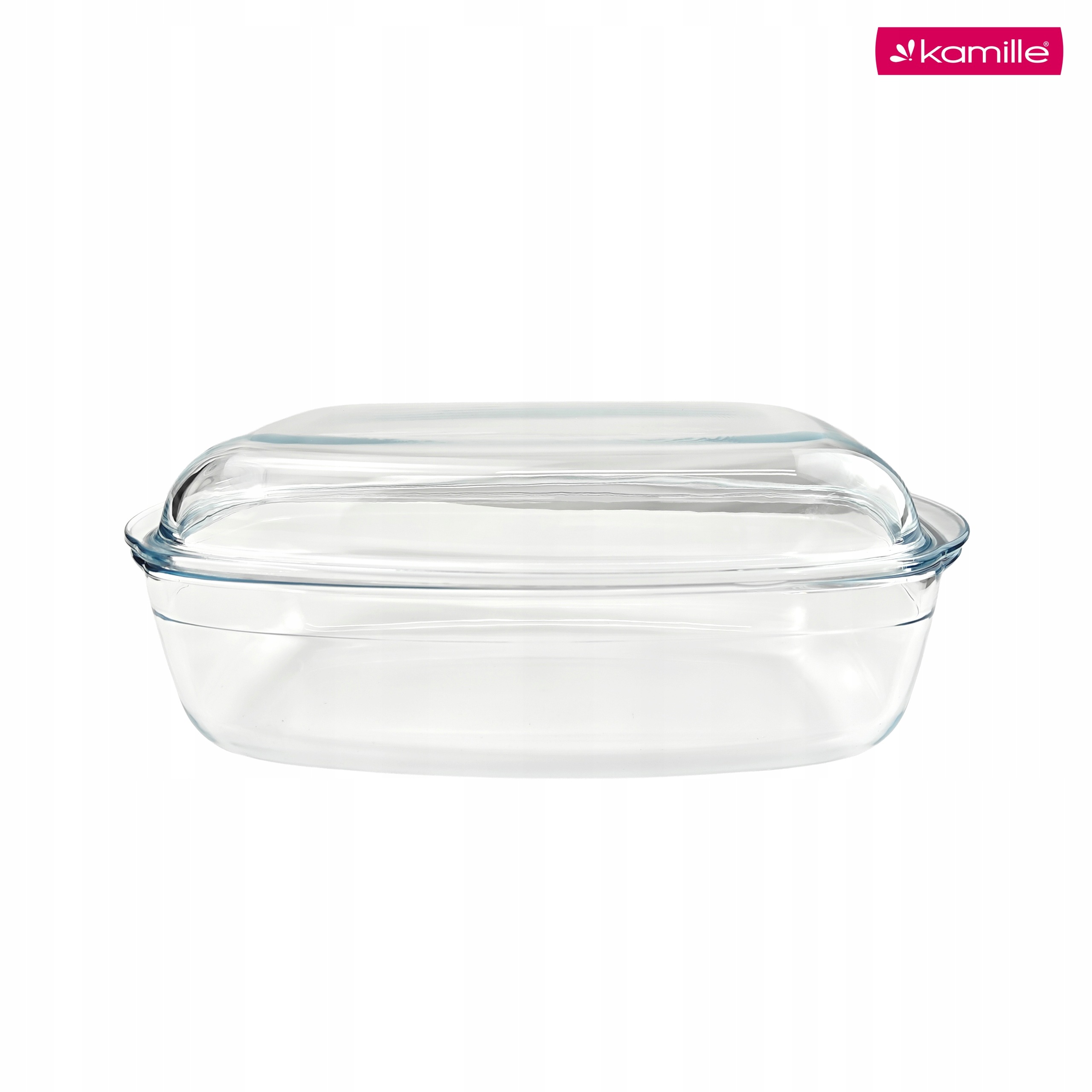Vas termorezistent din sticla Kamille 4,5 L cu capac, 2 in 1, 37,5 x 22,2 x 13,8 cm - 9150 - imagine 6